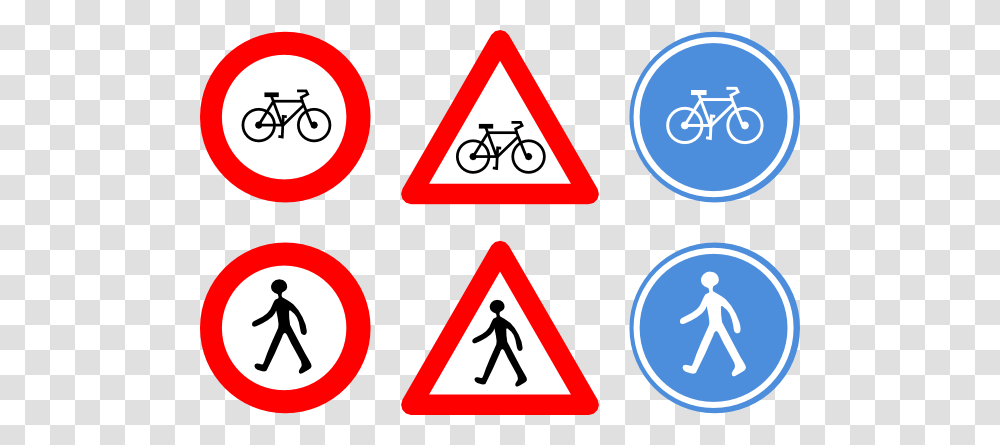 Bicycle Traffic Signs Clip Art, Road Sign Transparent Png