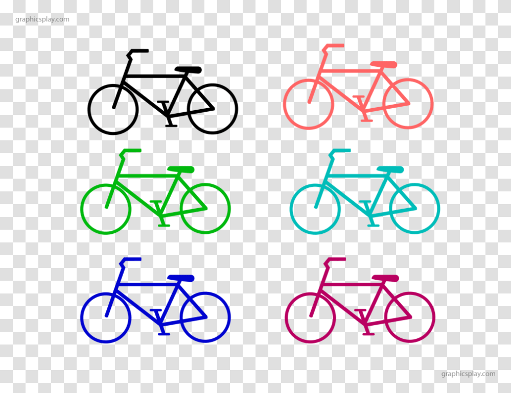 Bicycle Vector Simple, Vehicle, Transportation, Bike Transparent Png
