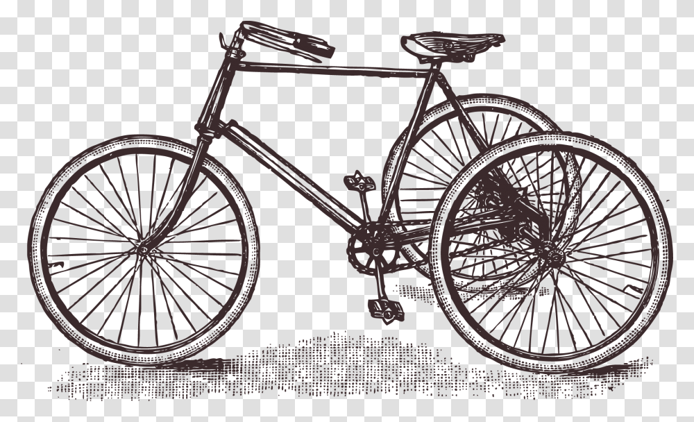 Bicycle Wheel Vintage Clothing Cycling Old Bicycle Vector, Vehicle, Transportation, Bike, Machine Transparent Png