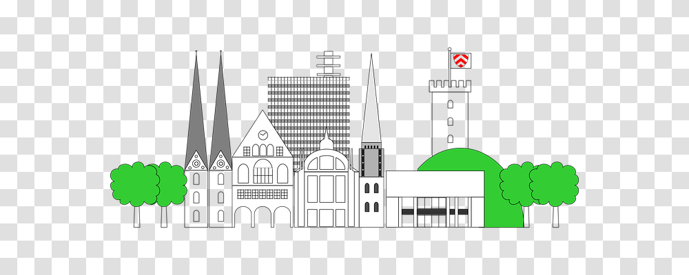 Bielefeld Architecture, Spire, Tower, Building Transparent Png