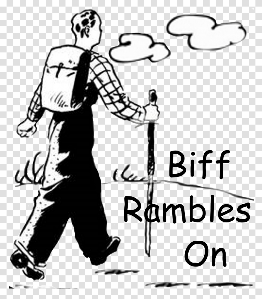 Biff Hiking Not Available, Person, Comics, Book Transparent Png