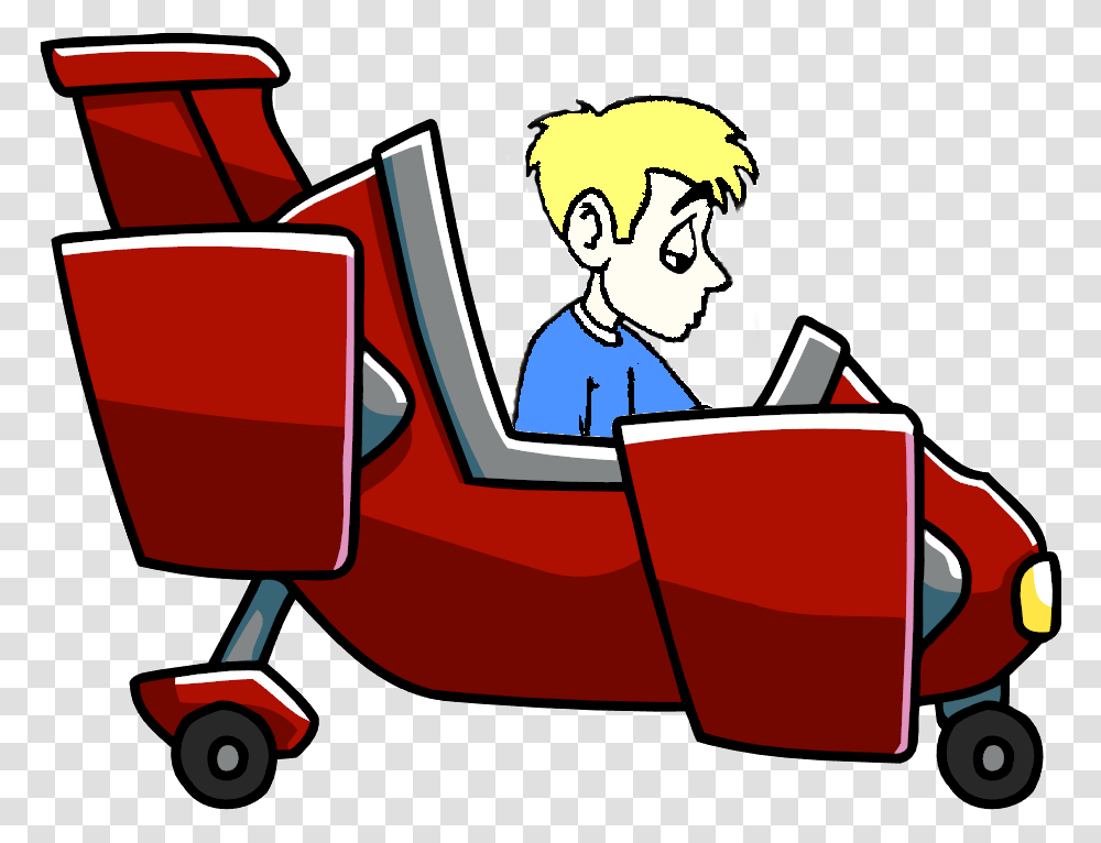 Biff In Flying Car Homework, Vehicle, Transportation, Lawn Mower, Face Transparent Png