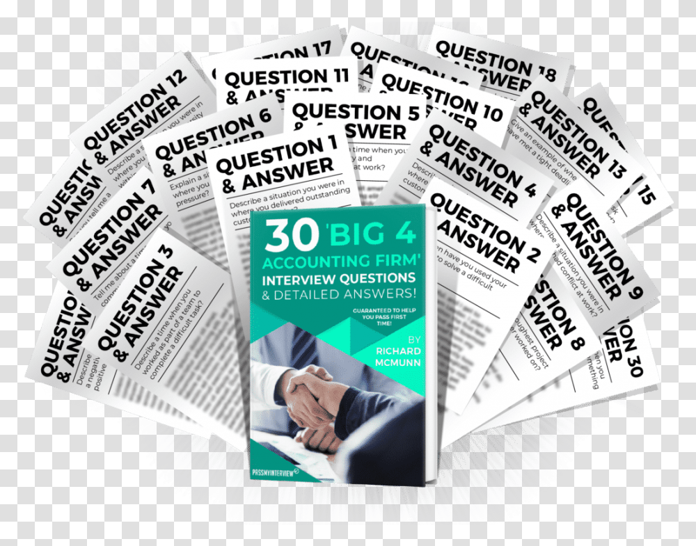 Big 4 Accounting Firm Interview Questions And Answers Brochure, Flyer, Poster, Paper, Advertisement Transparent Png
