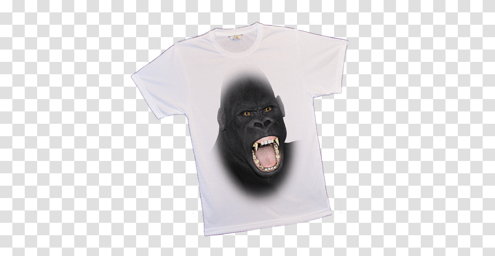 Big Animal Face T Shirts 1799 Uk Big Animal Faces On Tshirts Monkey, Clothing, Apparel, T-Shirt, Mammal Transparent Png