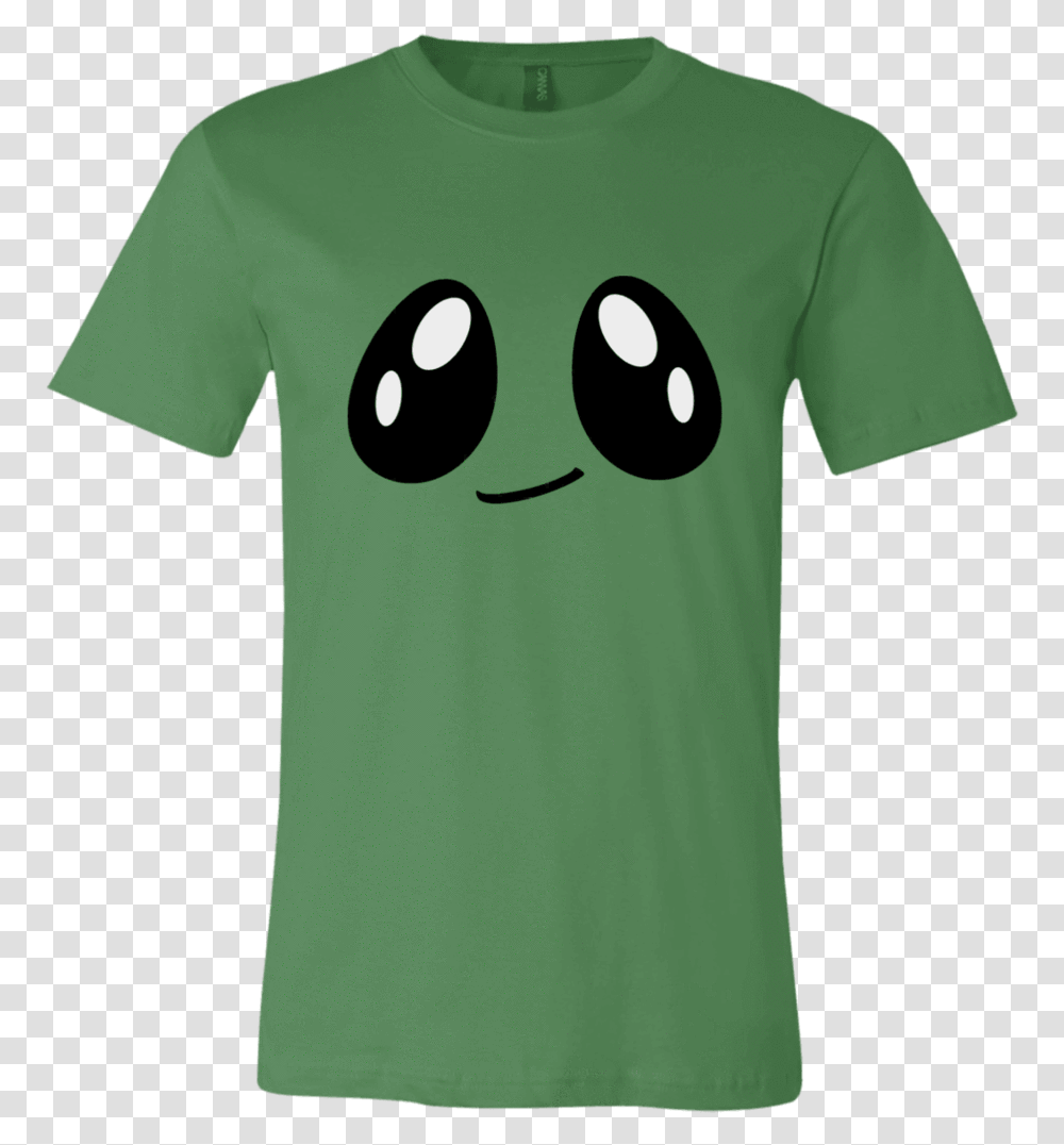 Big Anime Eyes Smirking Face, Clothing, Apparel, T-Shirt, Sleeve Transparent Png