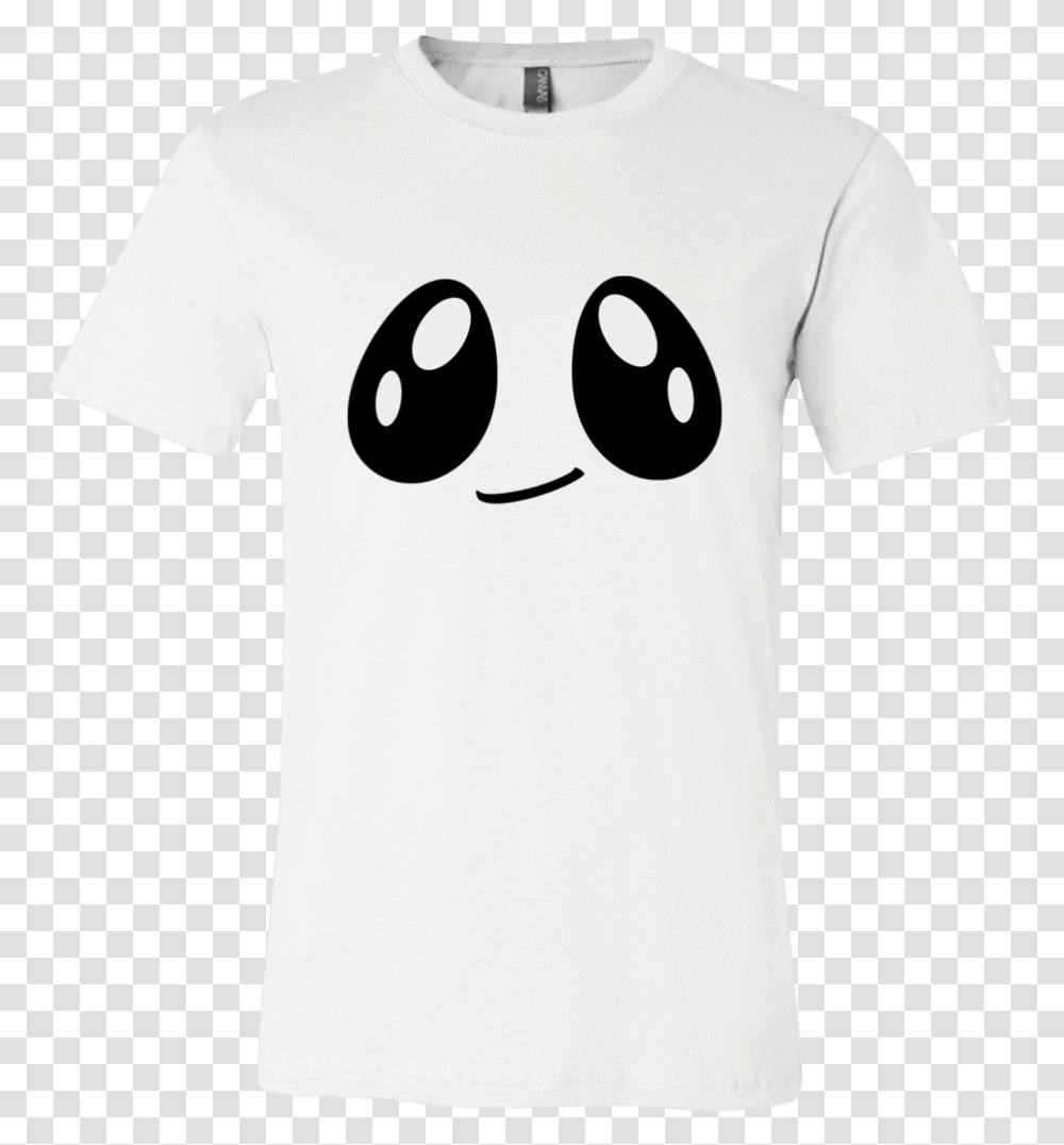 Big Anime Eyes Smirking Face Men&39s Graphic T Shirt Powerapps Shirt, Clothing, Apparel, Sleeve, T-Shirt Transparent Png