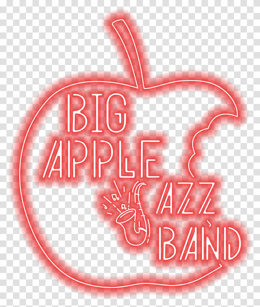 Big Apple Jazz Band Apple, Food, Plant, Label Transparent Png