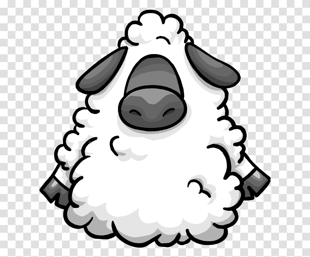 Big Bad Wool Suit Sheep Costume Club Penguin, Mammal, Animal, Pet, Stencil Transparent Png