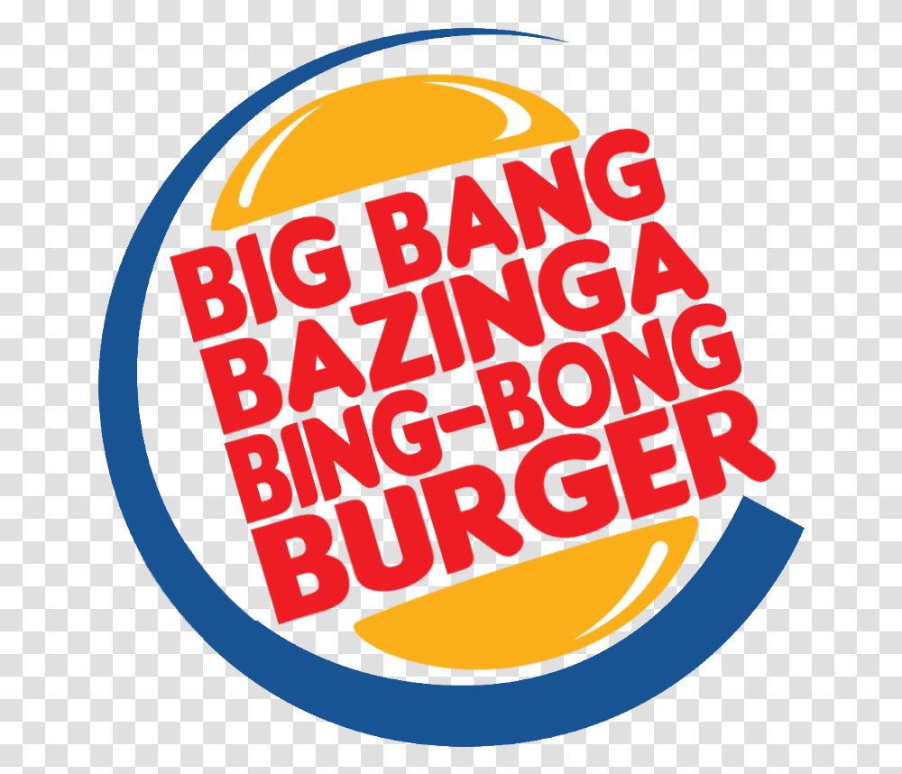 Big Bang Bazinga Bing Bong Burger, Alphabet, Logo Transparent Png