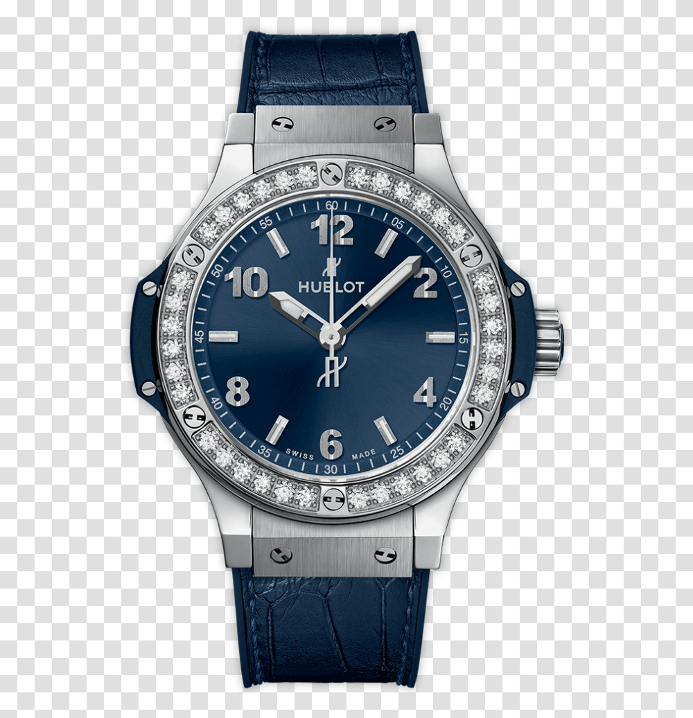 Big Bang Steel Blue Diamonds 361 Sx 7170 Lr, Wristwatch Transparent Png