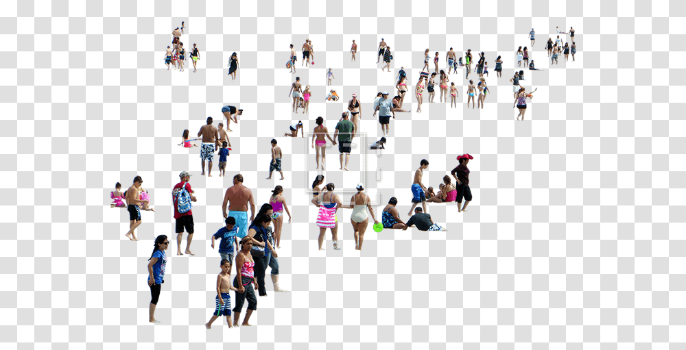Big Beach Crowd Immediate Entourage Crowd People Walking, Person, Human, Acrobatic, Circus Transparent Png