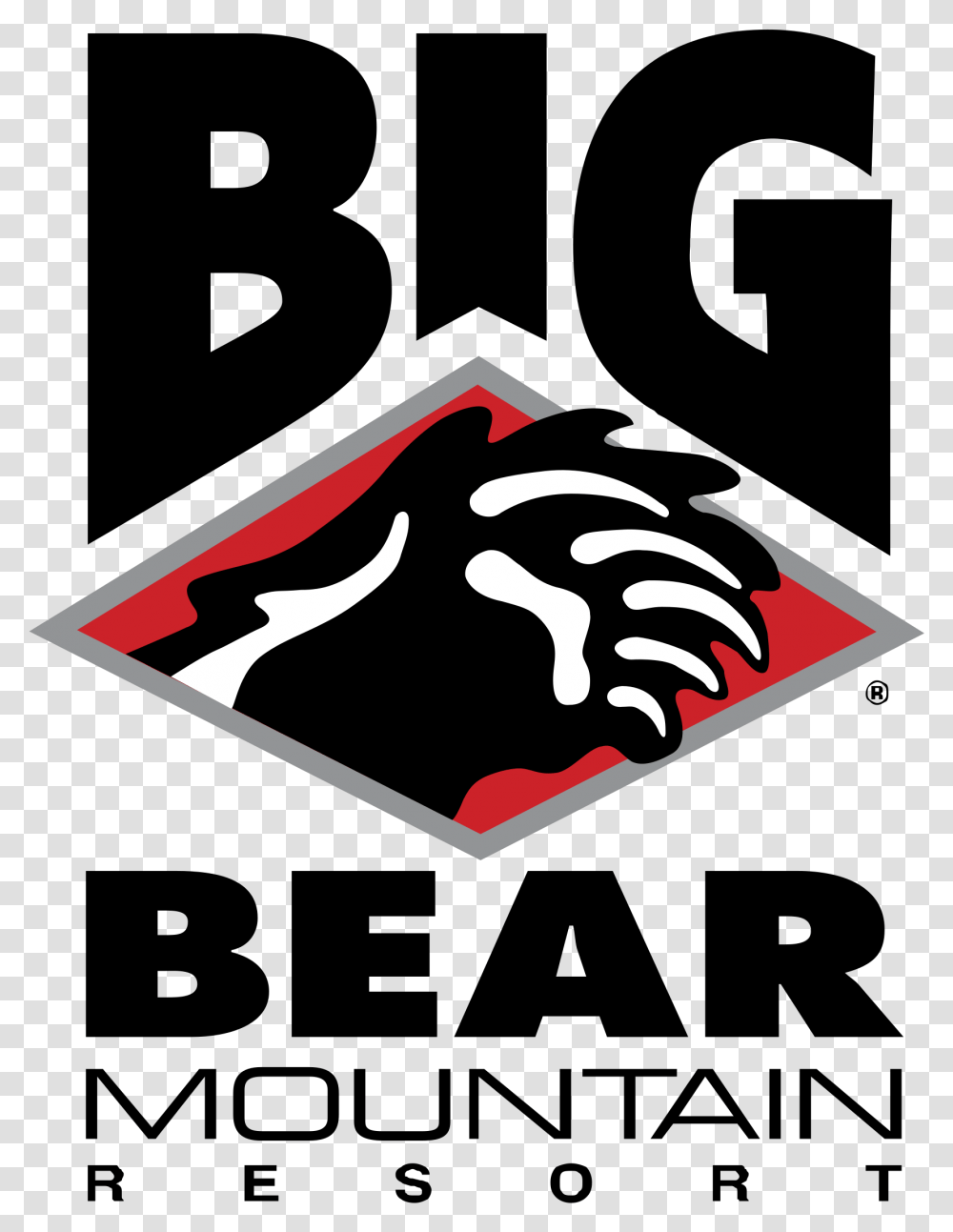 Big Bear Mountain Logo Big Bear Logo, Label, Text, Symbol, Trademark Transparent Png