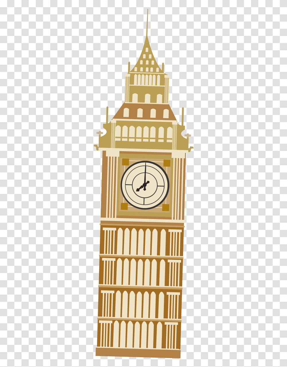 Big Ben Drawing Cartoon Cartoon Clock Tower Big Ben, Analog Clock, Architecture, Building, Pillar Transparent Png