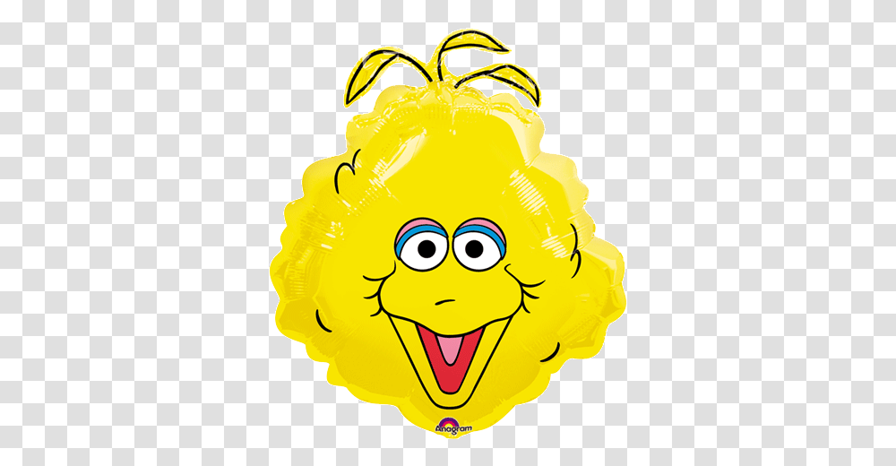 Big Bird Cartoon Face Template Big Bird Sesame Street Face, Helmet, Clothing, Apparel, Graphics Transparent Png