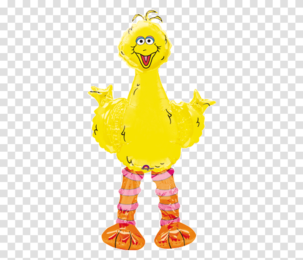 Big Bird Elmo Cookie Monster Abby Cadabby Balloon Big Bird Gif Gif, Toy, Animal, Mascot Transparent Png