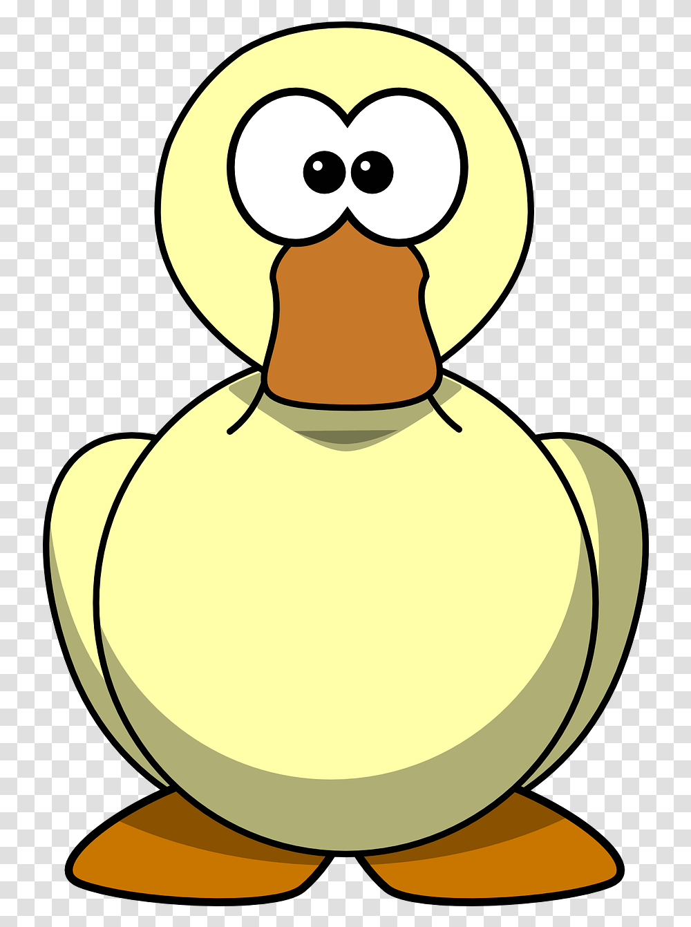 Big Bird Face Cartoon Duck Clipart, Animal, Swan, Snowman, Winter Transparent Png