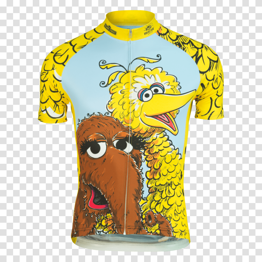 Big Bird Snuffy Mens Sesame Street Cycling Jersey Gt Brainstorm Gear, Apparel, Shirt, T-Shirt Transparent Png