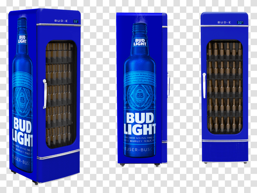 Big Bud Light Fridge, Liquor, Alcohol, Beverage, Beer Transparent Png