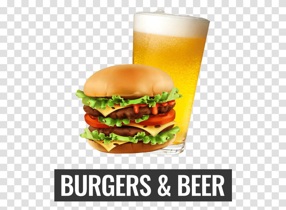 Big Burger Vector, Food, Glass, Beverage, Drink Transparent Png