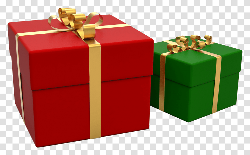 Big Christmas Gift Clipart Cadeau Noel, Box Transparent Png