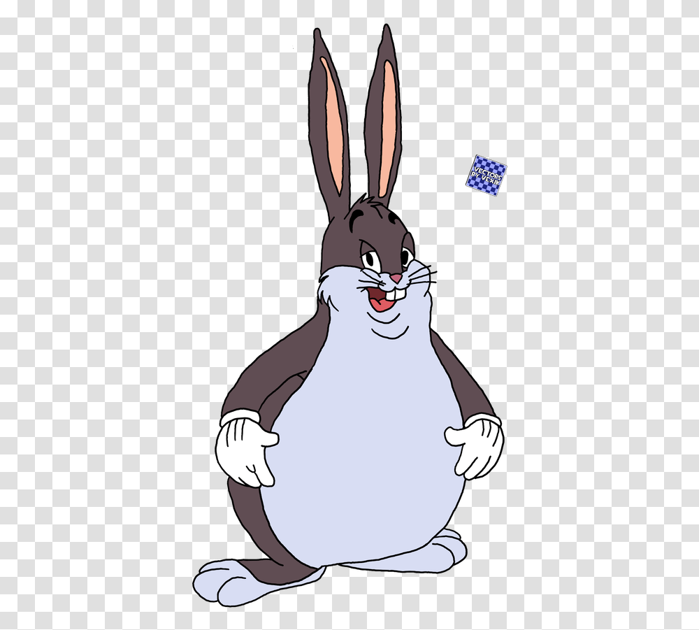 Big Chungus Fat Bugs Bunny Vector By Vexikkk Dcv33c0 Pre, Animal, Mammal, Person, Human Transparent Png