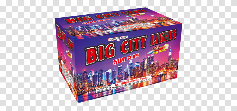 Big City Lights Red Rhino Wholesale Fireworks Lego, Scoreboard, Text, Paper, Crowd Transparent Png