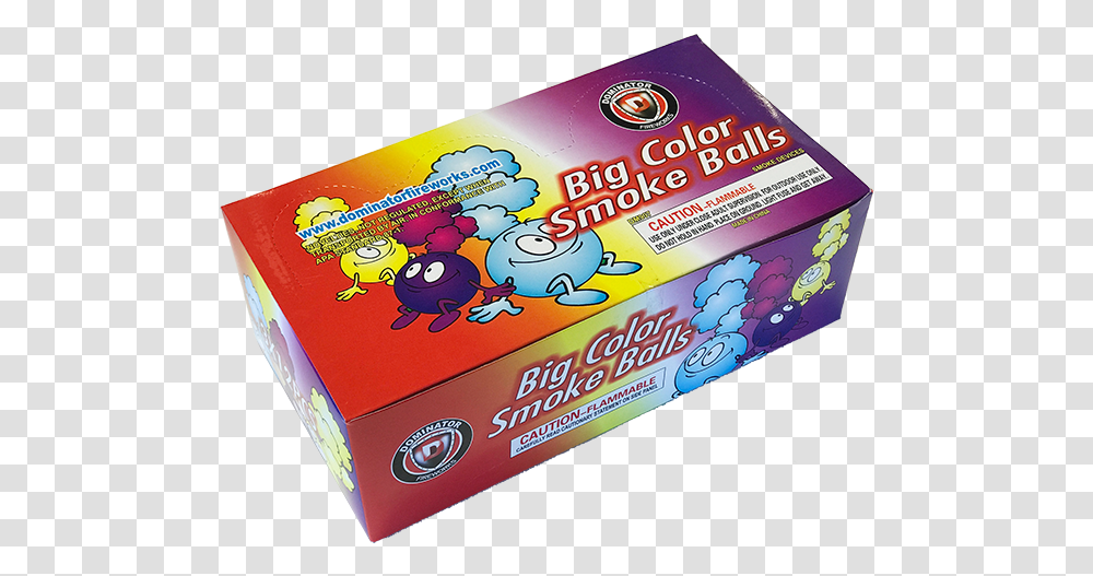 Big Color Smoke Balls Carton, Gum Transparent Png