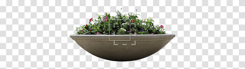 Big Concrete Flower Planter Flower Landscape, Potted Plant, Vase, Jar, Pottery Transparent Png