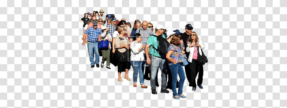 Big Crowd Of People From Above People Standing In Line, Person, Clothing, Pants, Jeans Transparent Png