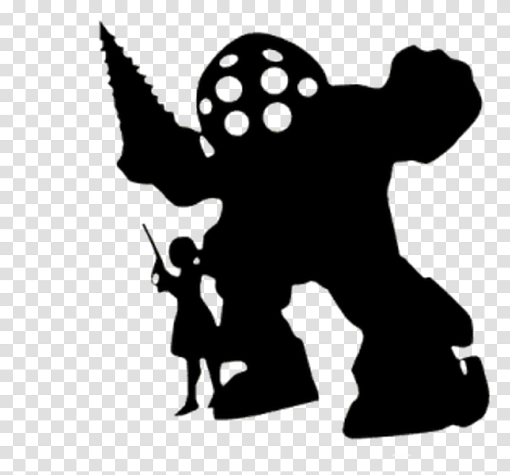 Big Daddy Amp Little Sister Vinyl Decal High Glossy Bioshock Big Daddy Decal, Stencil Transparent Png