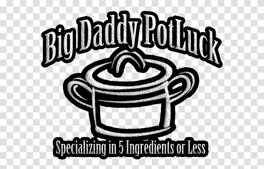 Big Daddy Potluck Clip Art, Text, Label, Logo, Symbol Transparent Png
