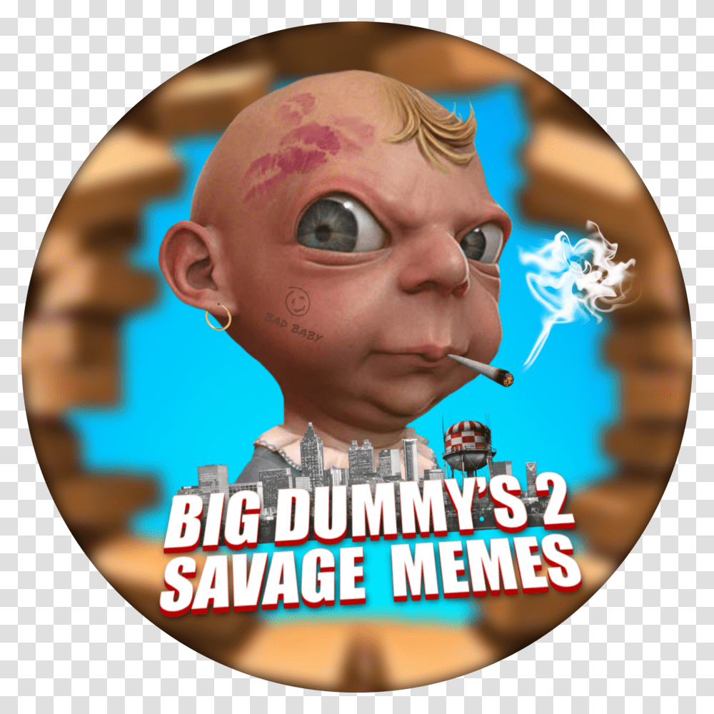 Big Dummy's Savage Memes, Head, Face, Person, Poster Transparent Png