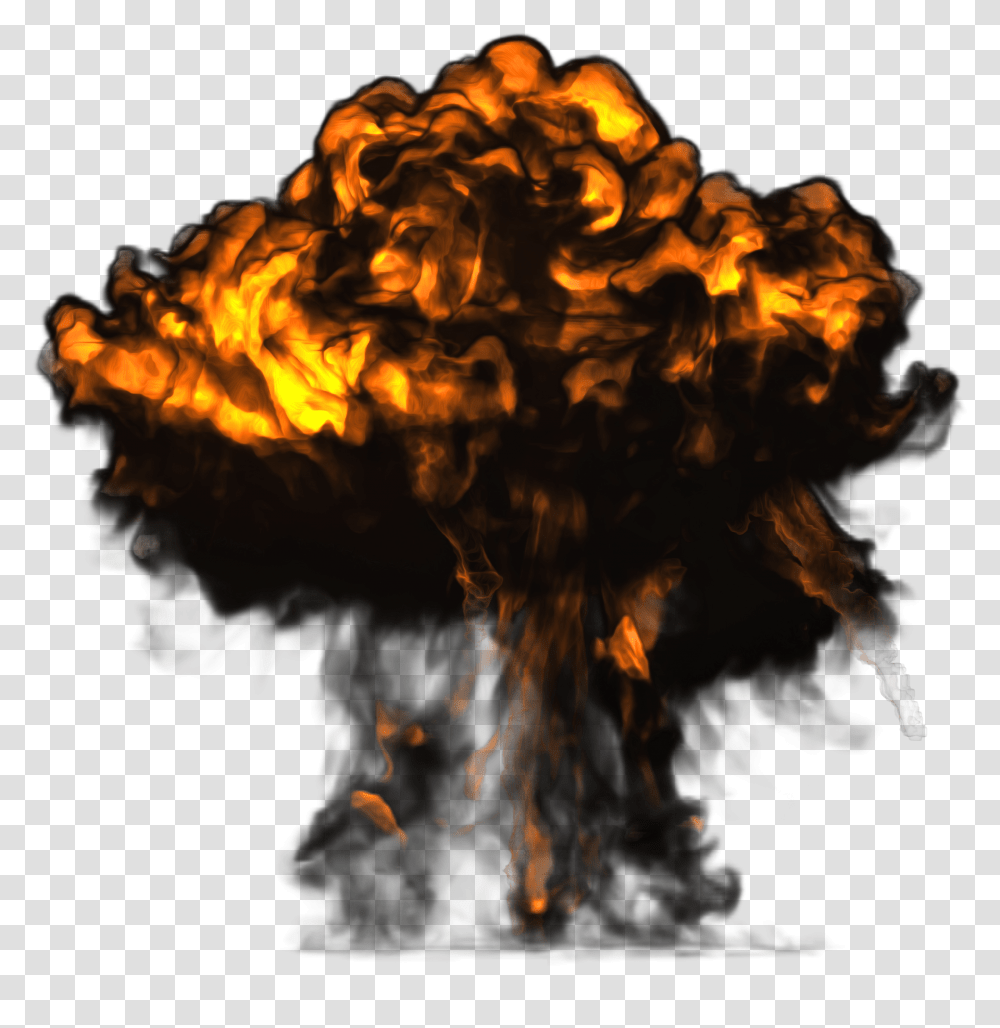 Big Explosion With Dark Smoke Image Background Explosion Transparent Png