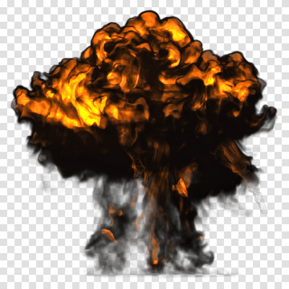 Big Explosion With Dark Smoke Image Frame By Frame Explosion Transparent Png
