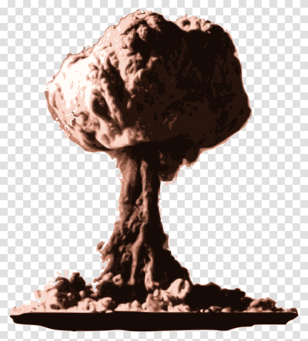 Big Explosion With Fire And Smoke Image Nuclear Mushroom Cloud, Fungus, Plant, Food, Root Transparent Png
