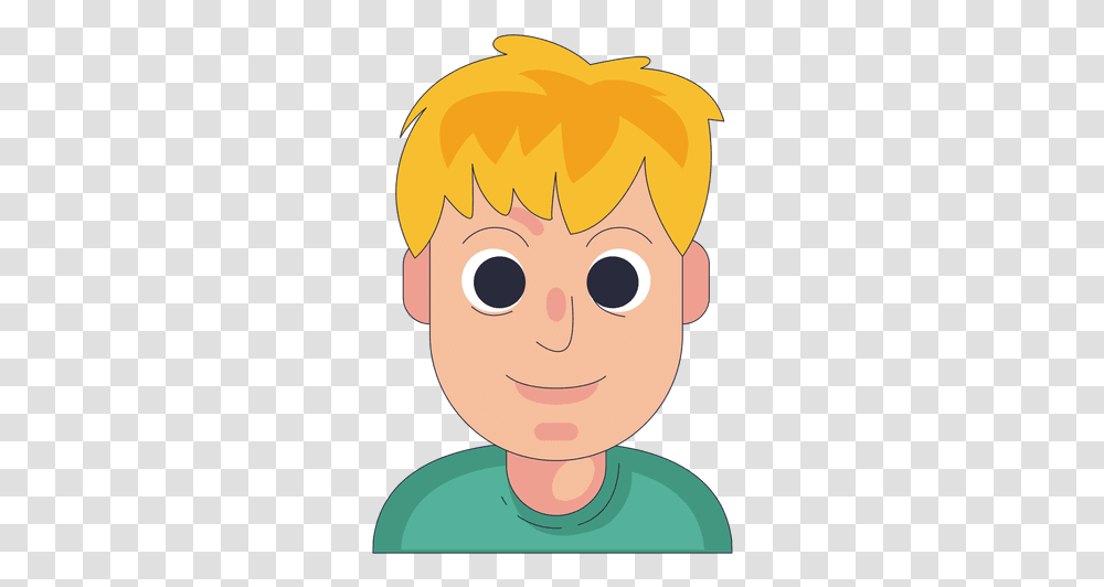 Big Eyes Light Hair Naive Face Cartoons Boy With Big Eyes, Head, Toy, Graphics, Doll Transparent Png