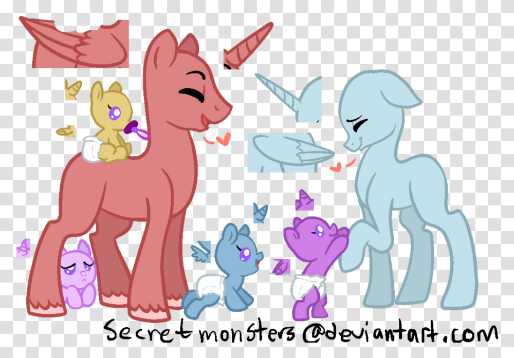 Big Family My Little Pony, Animal, Mammal Transparent Png