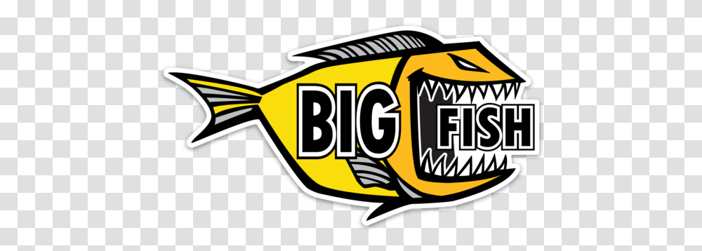 Big Fish Sticker 3 Waters Big Fish 120 Logo, Label, Text, Car, Vehicle Transparent Png