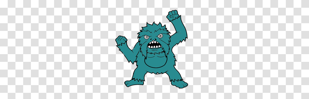 Big Foot Clipart Colored, Teeth, Mouth, Halloween Transparent Png
