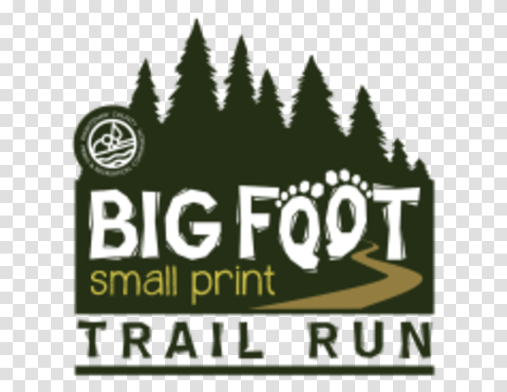 Big Foot Small Print 5k Run Illustration, Vegetation, Plant, Alphabet Transparent Png