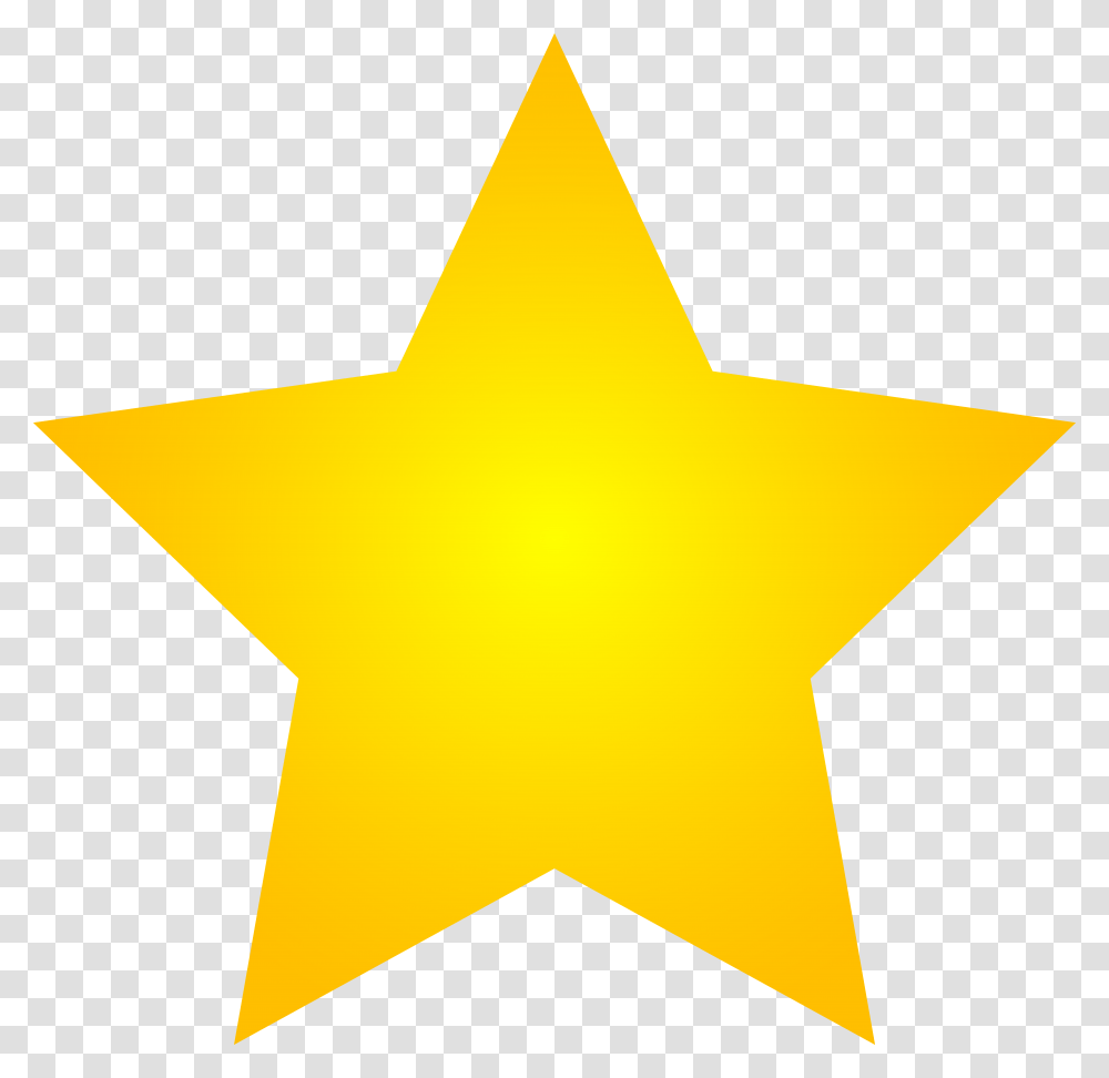 Big Gold Star Clip Art, Star Symbol, Cross Transparent Png