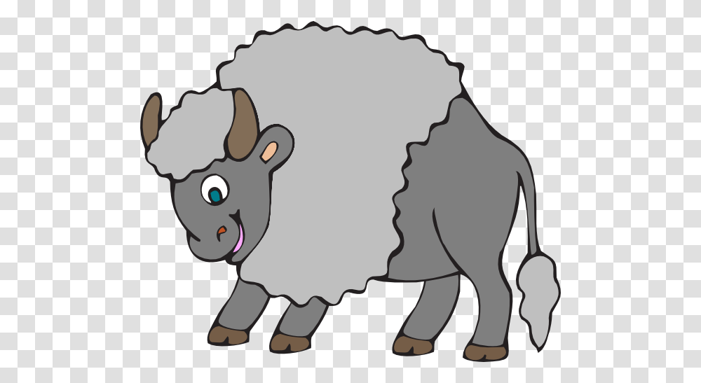 Big Gray Ox Clip Art, Mammal, Animal, Sheep, Wildlife Transparent Png