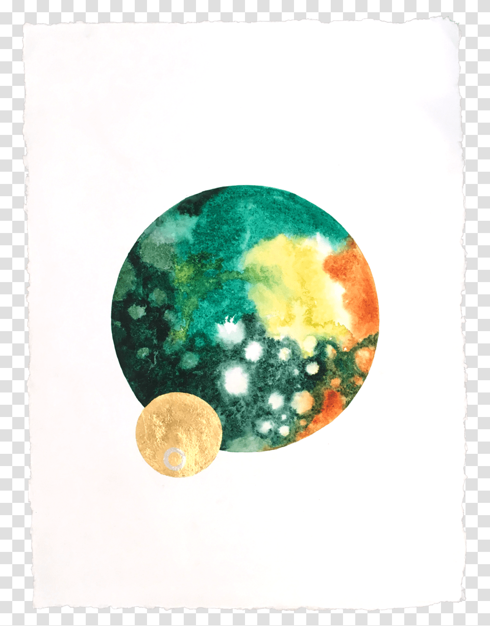 Big Green Holes With Gold, Sphere, Outer Space, Astronomy, Planet Transparent Png