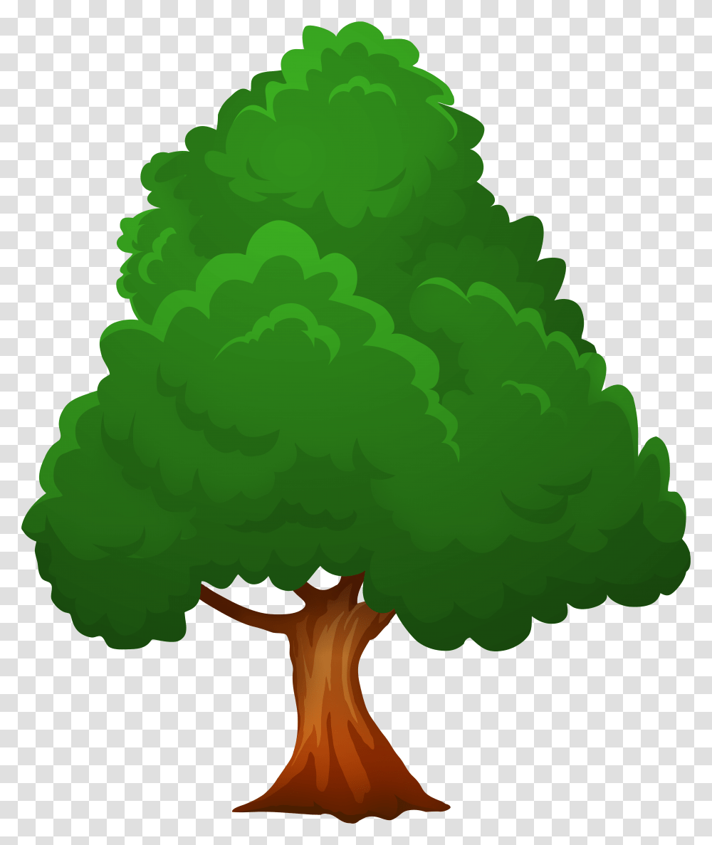 Big Green Tree Clip Art, Plant, Conifer, Pine, Ornament Transparent Png
