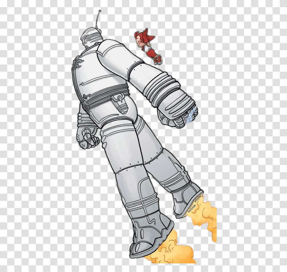 Big Guy And Rusty The Boy Robot In The Air Big Guy And Rusty The Boy Robot Frank Miller, Person, Human, Knight Transparent Png