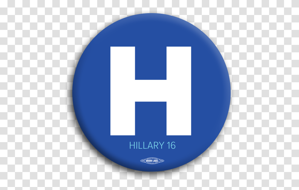 Big H Hillary 2016 Button Safety In Using Lights, Word, Logo Transparent Png