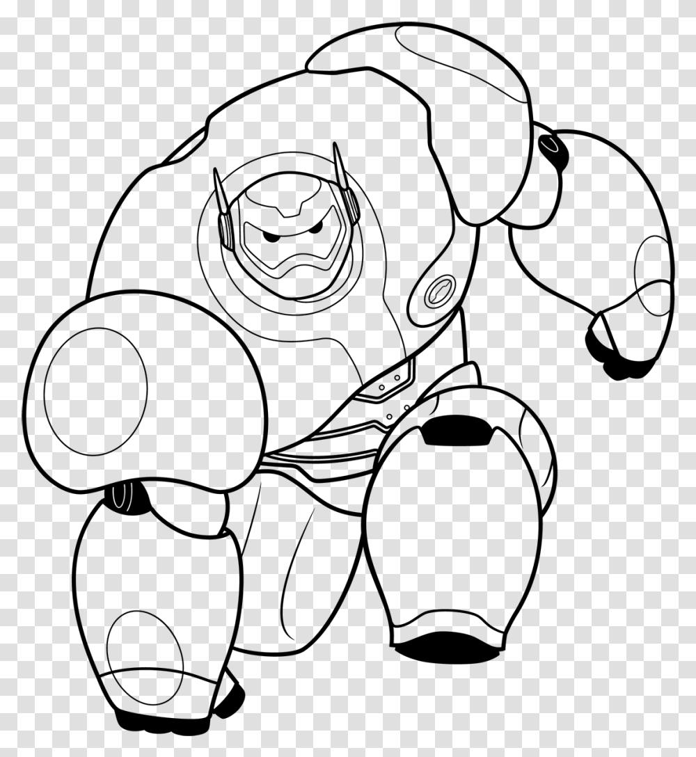 Big Hero 6 Bay Max Coloring Pages Baymax And Hiro Coloring Pages, Gray, World Of Warcraft Transparent Png