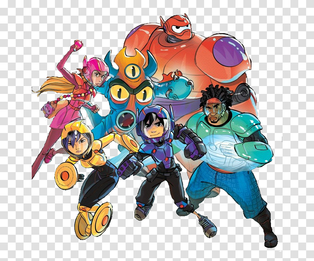 Big Hero Characters Clip Art, Person, Helmet, Comics Transparent Png