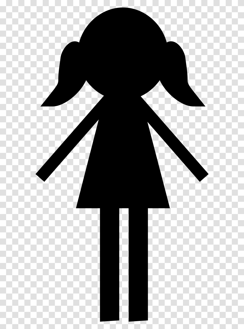 Big Image Girl Silhouette Clipart, Gray, World Of Warcraft Transparent Png