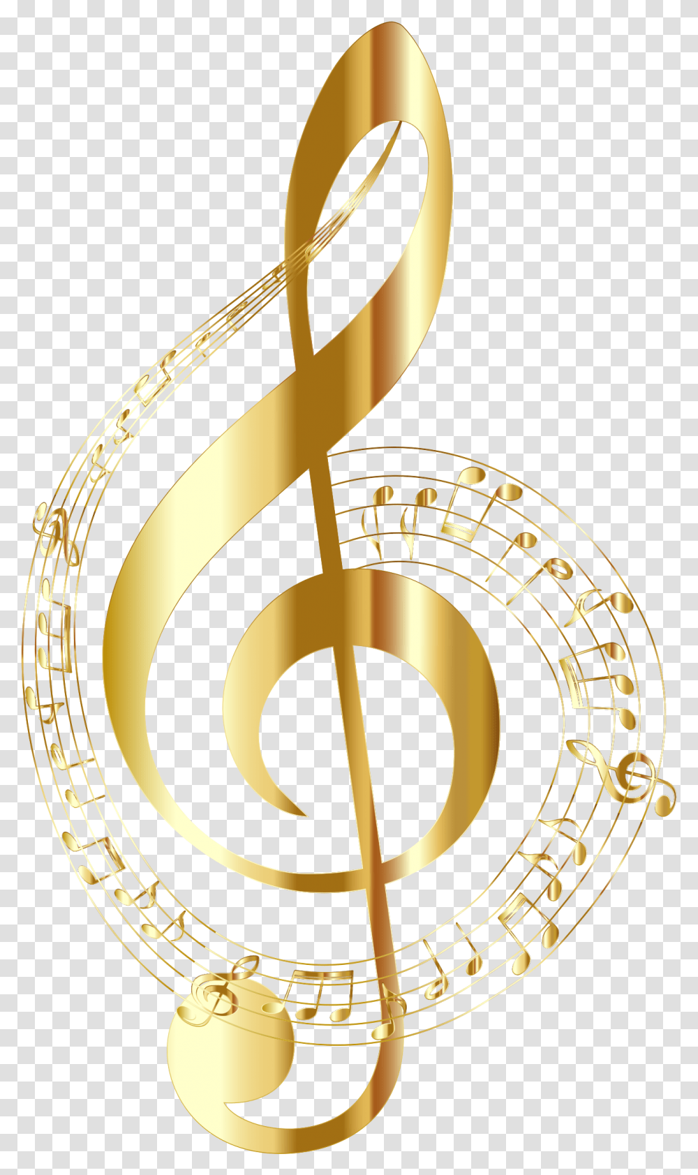 Big Image Gold Music Notes Background Full Gold Music Notes Background, Sundial, Mandolin Transparent Png